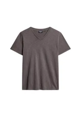 Slub Short Sleeve V Neck T-Shirt 3XL Grey Slub Short Sleeve V Neck T-Shirt 3XL Grey