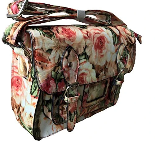 Small Floral Satchel Style Shoulder Bag