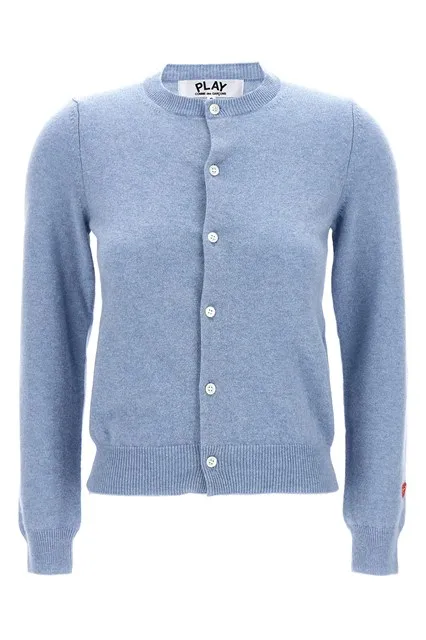 Small Heart cardigan - Light Blue