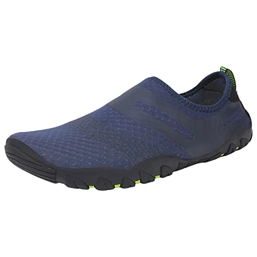 Sneakers Mens Breathable Trainers Mens Low Top Trekking Shoes Running Shoes for Men UK Solid Colour Lightweight Walking Shoes Mens Barefoot Shoes Mens Running Trail Running Shoes Mens Dark Blue