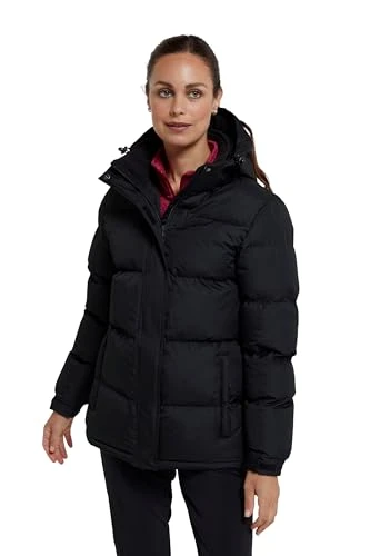 Snow Womens Padded Jacket - Warm Water-resistant Full-zip Coat with Microfibre insulation - Best for