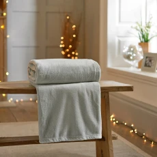 Snuggle Touch Throw 140x180cm Silver - Grey