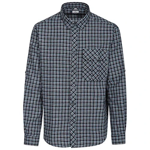 Snyper Mens Checked Shirt Casual Cotton Long Sleeve Button Front Top