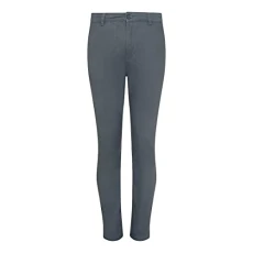 So Denim SD020 Mens Adam Slim Chinos - Slate - 40 Regular