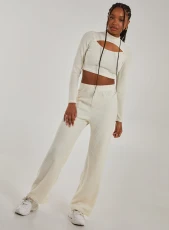 Soft Brushed Flares  - L  - Ivory