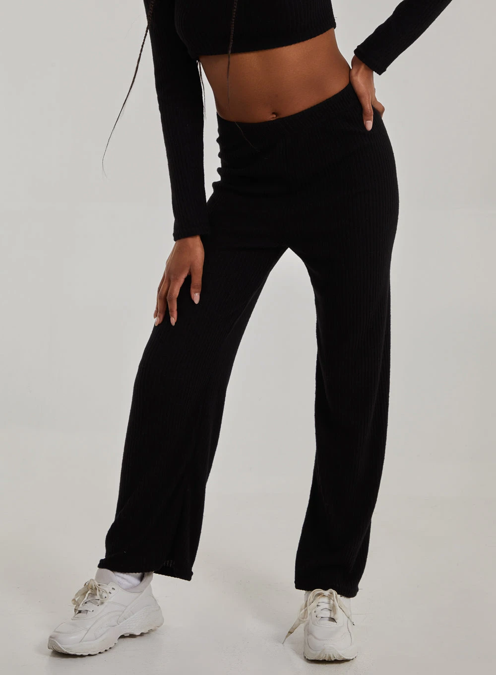 Soft Brushed Flares Black