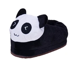 Soft Cute Novelty Comfortable Fluffy Animal Slippers Indoor Home Shoes Panda, Men Size (CN40-44)