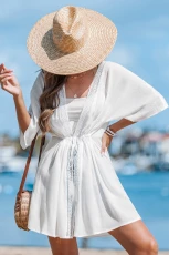 Soft Spell White Cover-Up Kimono