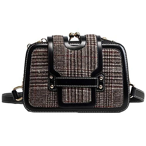 Soft Tassel Bags for Women Multi-Layer Cross Body Bag Women's Shoulder Handbags Black