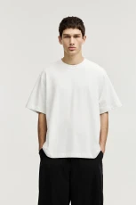 Soft-Touch Boxy-Fit T hirt - White
