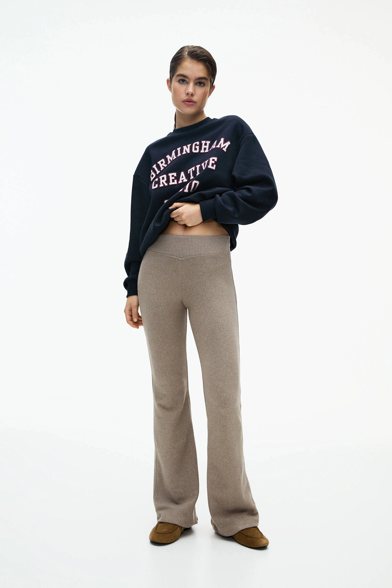 Soft Touch Flared Trousers