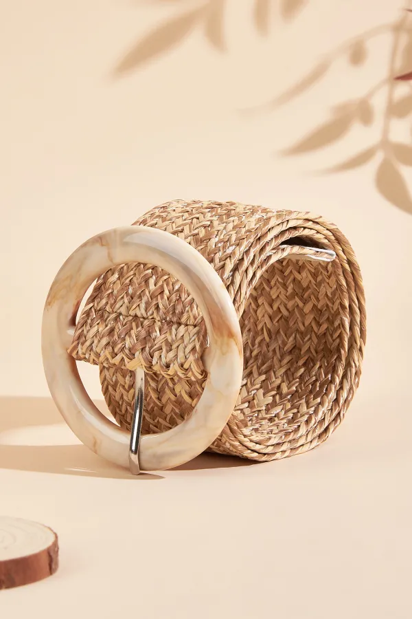 Soleil Straw Belt - Neutral