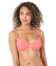 Solids Underwire Bikini Top Carribean Pink MD Solids Underwire Bikini Top Carribean Pink MD
