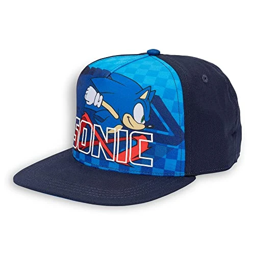 Sonic The Hedgehog Running Kids Snapback Cap Black