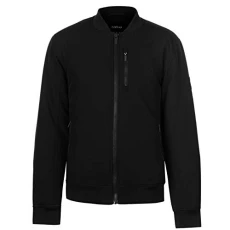 SoulCal Mens Heavy Bomber Jacket Hooded Long Sleeve Top Black XL