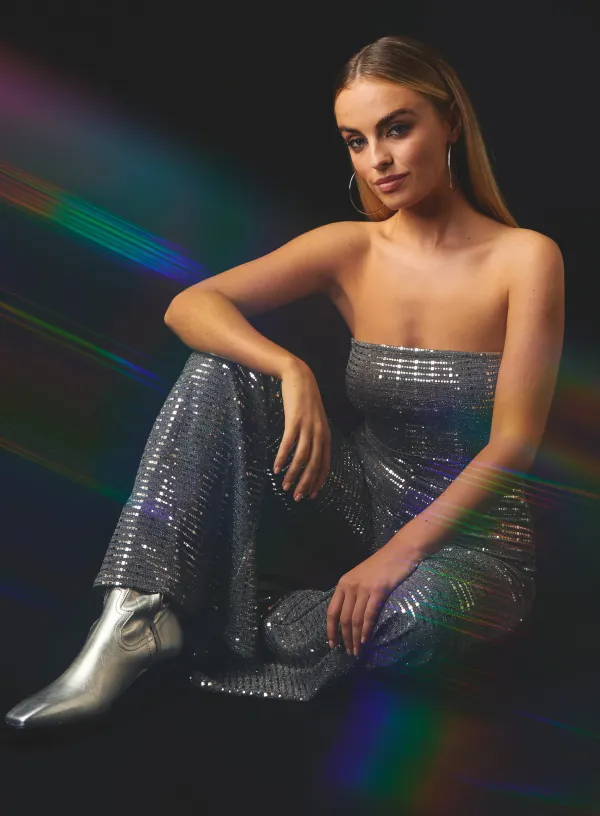 Sparkle Bandeau - L - Silver