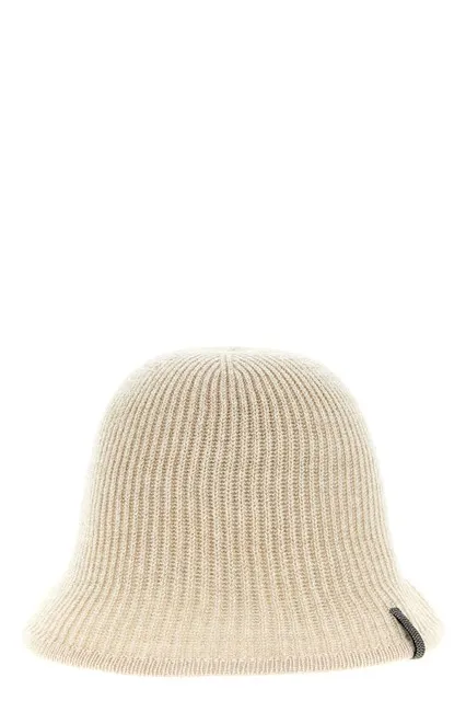 Sparkling cashmere beanie - Beige