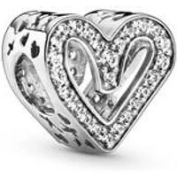 Sparkling Freehand Heart Charm