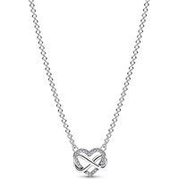 Sparkling Infinity Heart Necklace