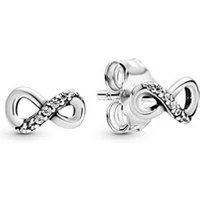 Sparkling Infinity Stud Earrings