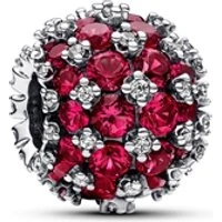 Sparkling Pavé Round Pink Charm