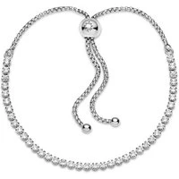 Sparkling Slider Tennis Bracelet - 23cm