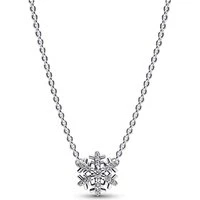 Sparkling Snowflake Necklace - 45cm