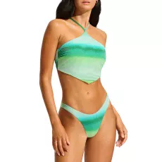Spectrum High Neck Bikini Bra - Green