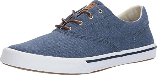 Sperry Men's Striper II CVO Washed Sneaker, Navy Blue, 8.5 UK