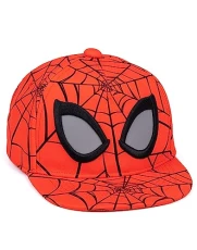 Spider-Man Kids Snapback Cap | Red Summer Hat for Boys & Girls | Spiderman Superhero Graphic Sun Cap | Adjustable Clasp Spider Web Headwear | Cool Merchandise Gift for Children