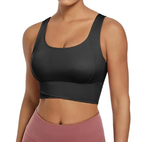 Sports Bras Women Without Steel Ring Wrap Chest Underwear Bralettes Push Up Bra Sexy Gathering Yoga Beauty Vest Post Surgery Bras for Women Nursing Bras High Impact Non Wired Ladies Bra