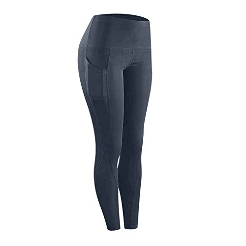 Sports Leggings Women's High Waist Sports Leggings Scrunch Leggings Butt Sports Leggings Seamless Sports Workout Scrunch Leggings Fitness Tummy Control Figure Shaping Leggings, darkgray, XL