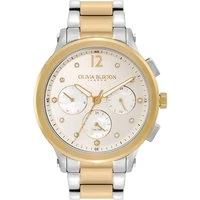 Sports Luxe Silver + Gold Bracelet Watch