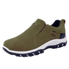 Sports Shoes Waterproof Hiking Boots for Man Size 7 Non Slip Breathable Walking Shoes Lightweight Soft Running Shoes Comfortable Outdoor Sports Shoes Wide Low-Top Athletic Sneakers Green