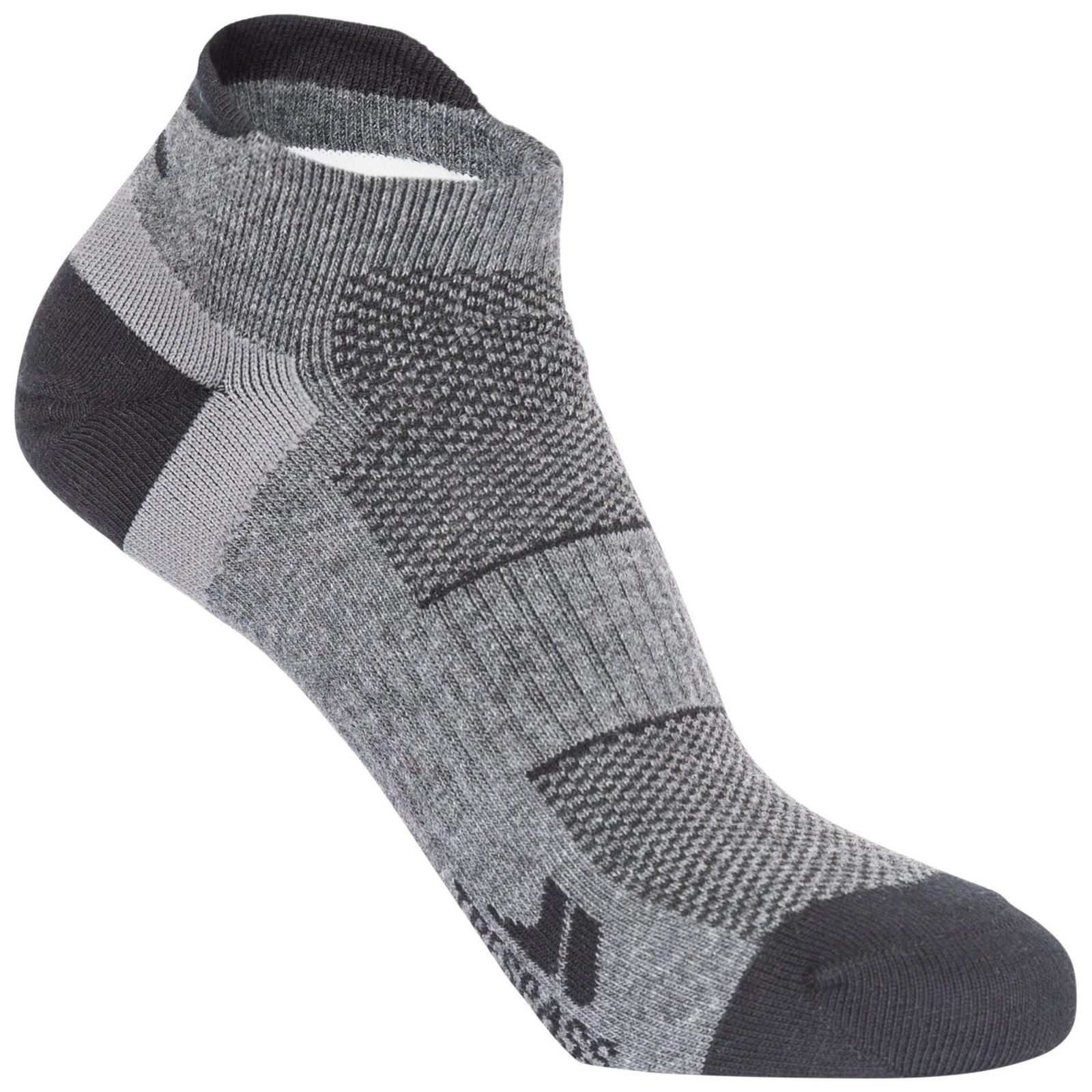 Sports Socks Enclose Polyester Grey Melange