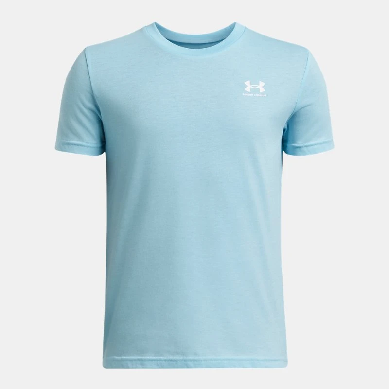 Sportstyle Boys Short Sleeve Stream / White YLG (59 in) - Blue