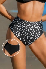 Spot On Abstract Dot Reversible Bikini Bottoms - Black Spot On Abstract Dot Reversible Bikini Bottoms - Black
