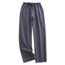 Spring Summer Thin Day System Plaid Home Pants Loose Home Pyjama Pants Pyjama Bottoms for Men, gray, XL Spring Summer Thin Day System Plaid Home Pants Loose Home Pyjama Pants Pyjama Bottoms for Men, gray, XL