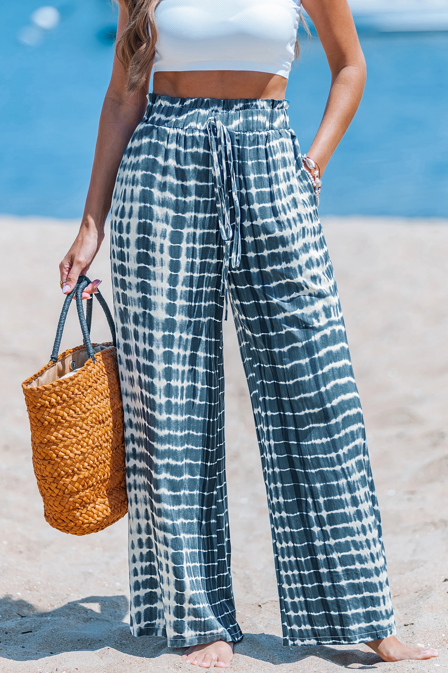 Spun Sugar Tie-Dye Pants - Blue
