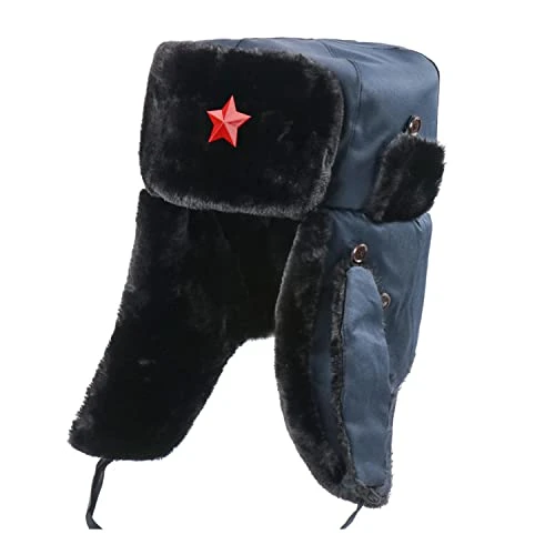 SPYXGS Winter Trapper Hats with Earflaps Windproof Ushanka Cap for Men and Women