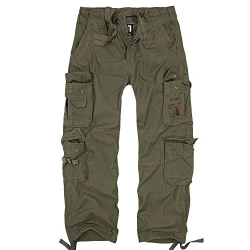 Squad Vintage Men's Cargo Trousers - Green - W38