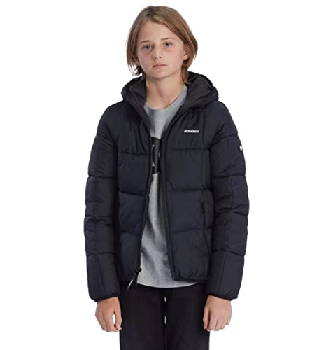 Square Up ADBJK03025 Boys' Quilted Jacket, black, S