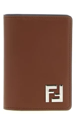 Squared FF card holder Brown Size U