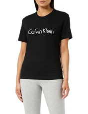 S/s Crew Neck Top Pigiama, Nero (Black 001), 46 (Taglia Produttore: Large) Donna