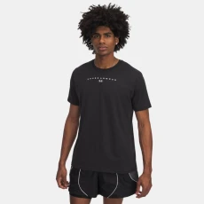 Stacked Logo Mens Short Sleeve Black / White Stacked Logo Mens Short Sleeve Black / White