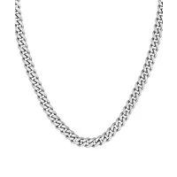 Steel Curb Chain Link Necklace