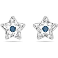 Stella Silver + Blue Star Earrings