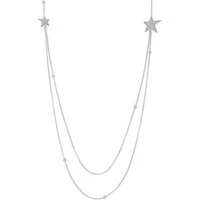 Stella Silver Long Necklace