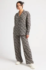 Stencil Floral Wide Leg Trouser Co-ord /