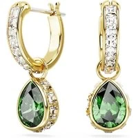 Stilla Pear Cut Green Drop Earrings